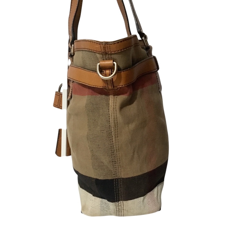 Authentic BURBERRY Canvas Tote Brown Bag (No strap) - Picture 4 of 16